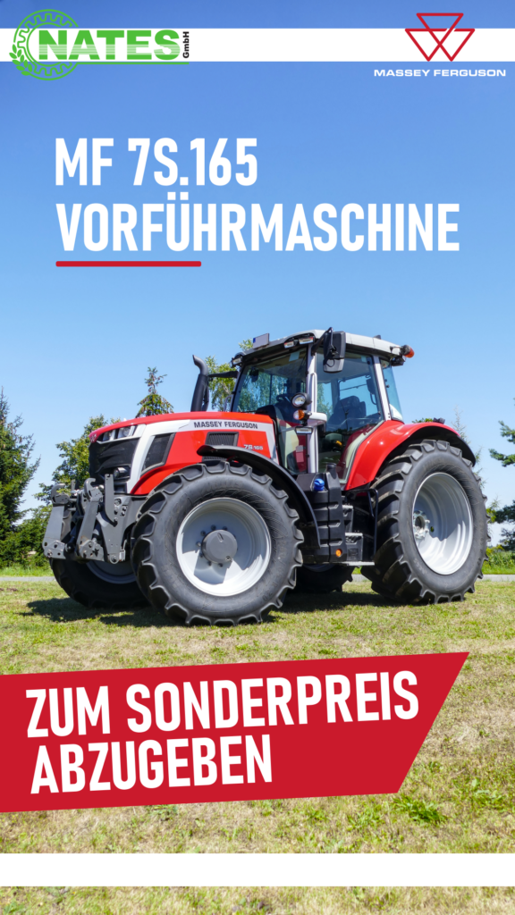 Der Massey Ferguson 7S.165 (Vorführmaschine) ist zum Sonderpreis abzugeben.