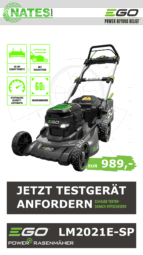 EGO, Akku-Technik, Rasenmäher, Langenbernsdorf